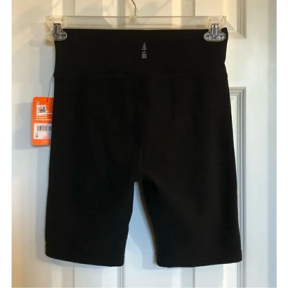 BASS OUTDOOR - L Sz XS Discovery Biker Shorts in Black w/Wicking Fabric. NWT!